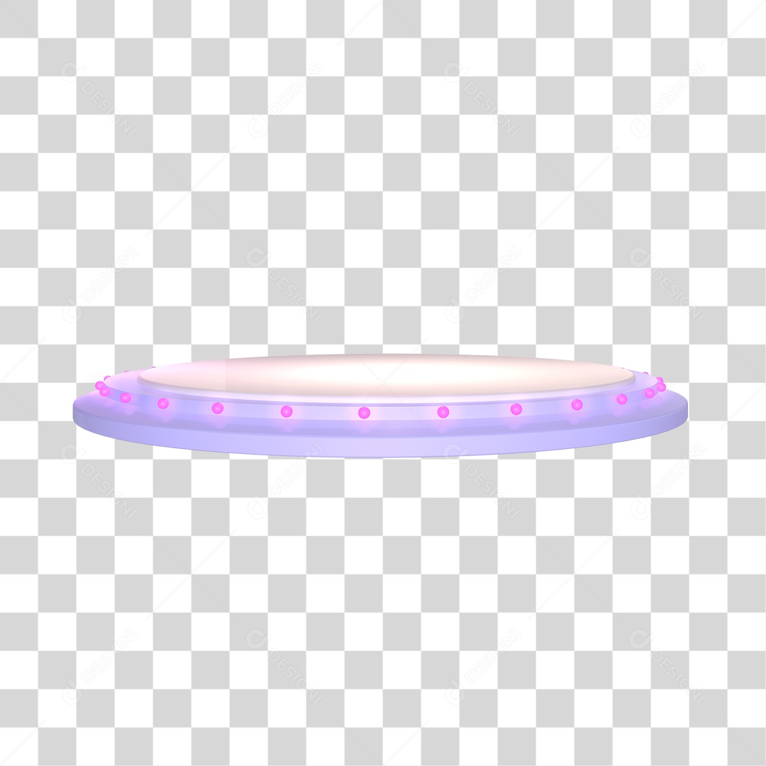 Elemento 3D Para Composição Podium PNG Transparente