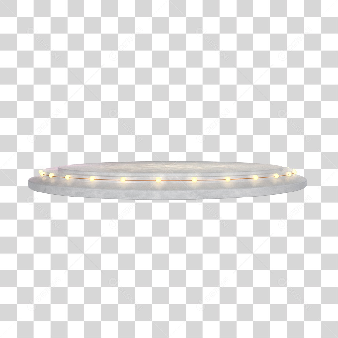 Elemento 3D Para Composição Podium PNG Transparente