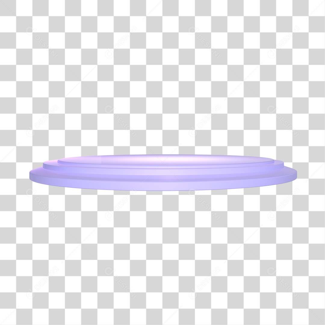 Elemento 3D Para Composição Podium PNG Transparente