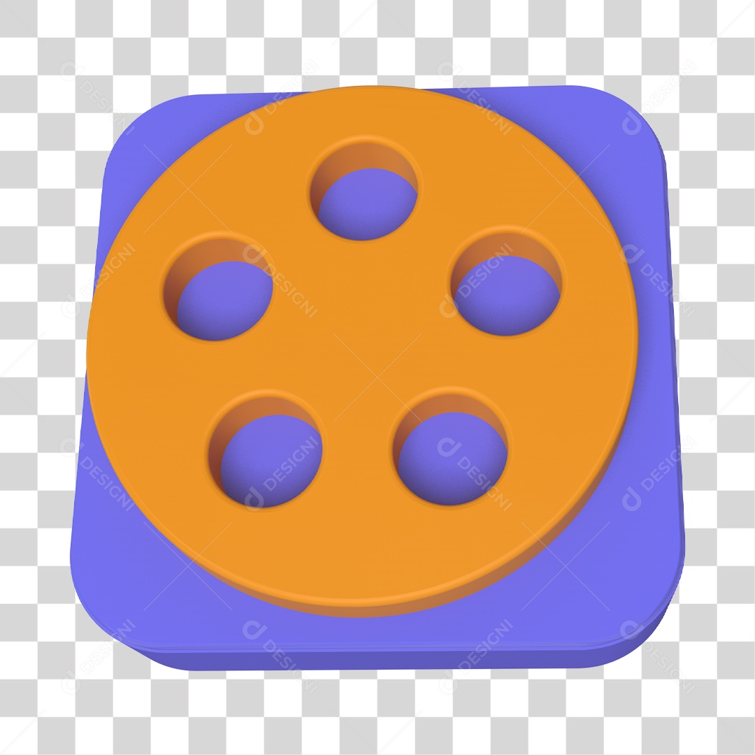 Elemento 3D Para Composição Fitas Vhs de Filme PNG Transparente