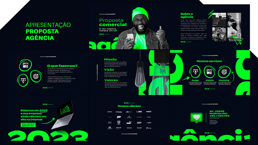 Apresentação Comercial Website PSD Editável [download] - Designi