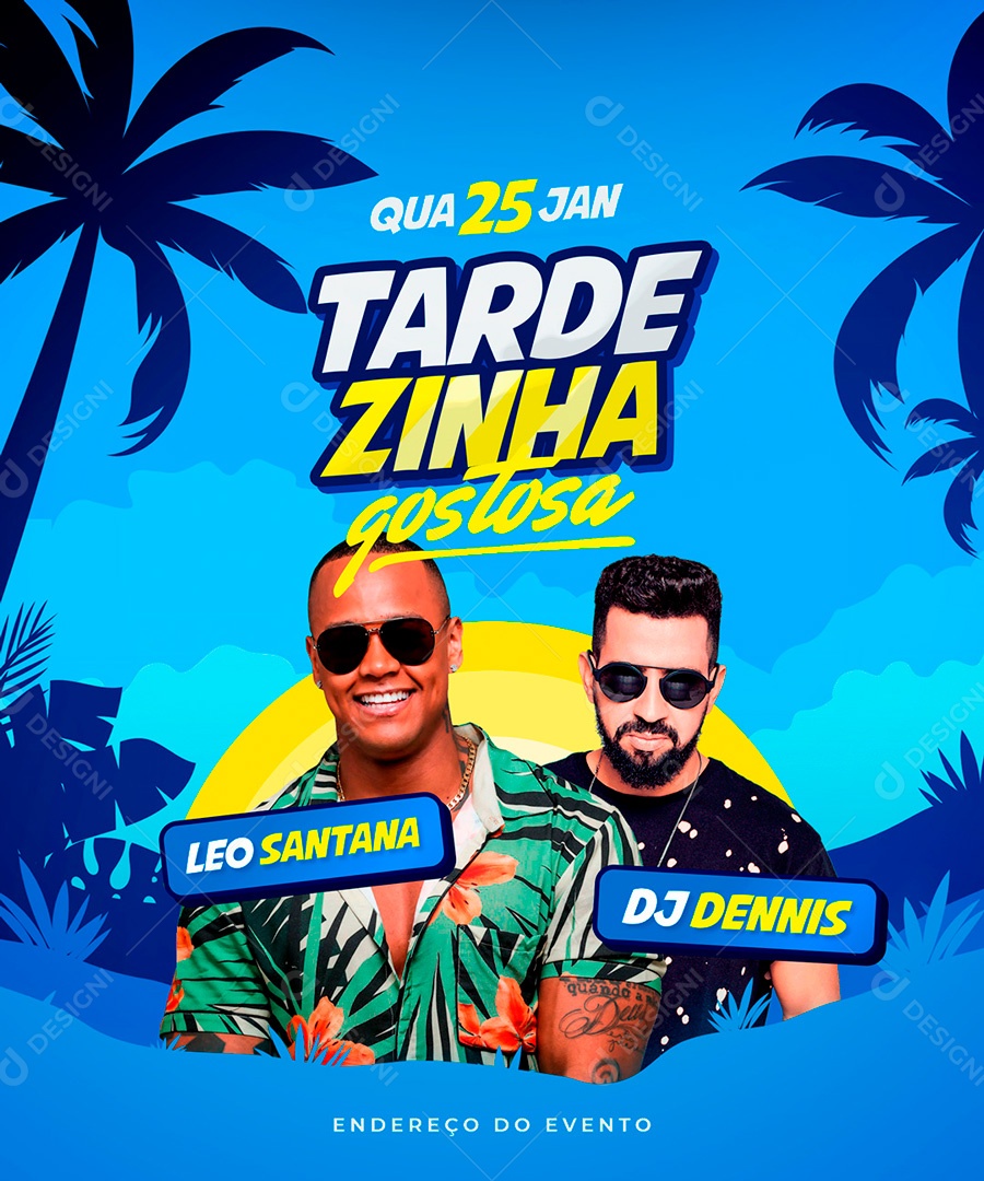 Post Flyer Tardezinha Gostosa Social Media PSD Editável