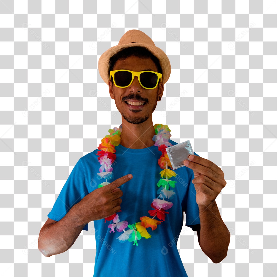 Fã de Esportes Comemorando Com Camisa Azul Fundo Isolado PNG Transparente