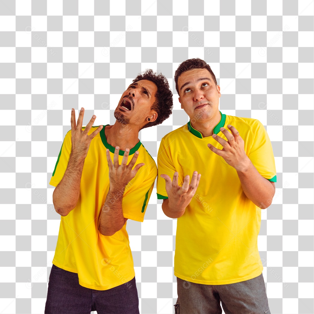 Torcedores de Futebol Torcendo Pelo Seu Time Brasil PNG Transparente