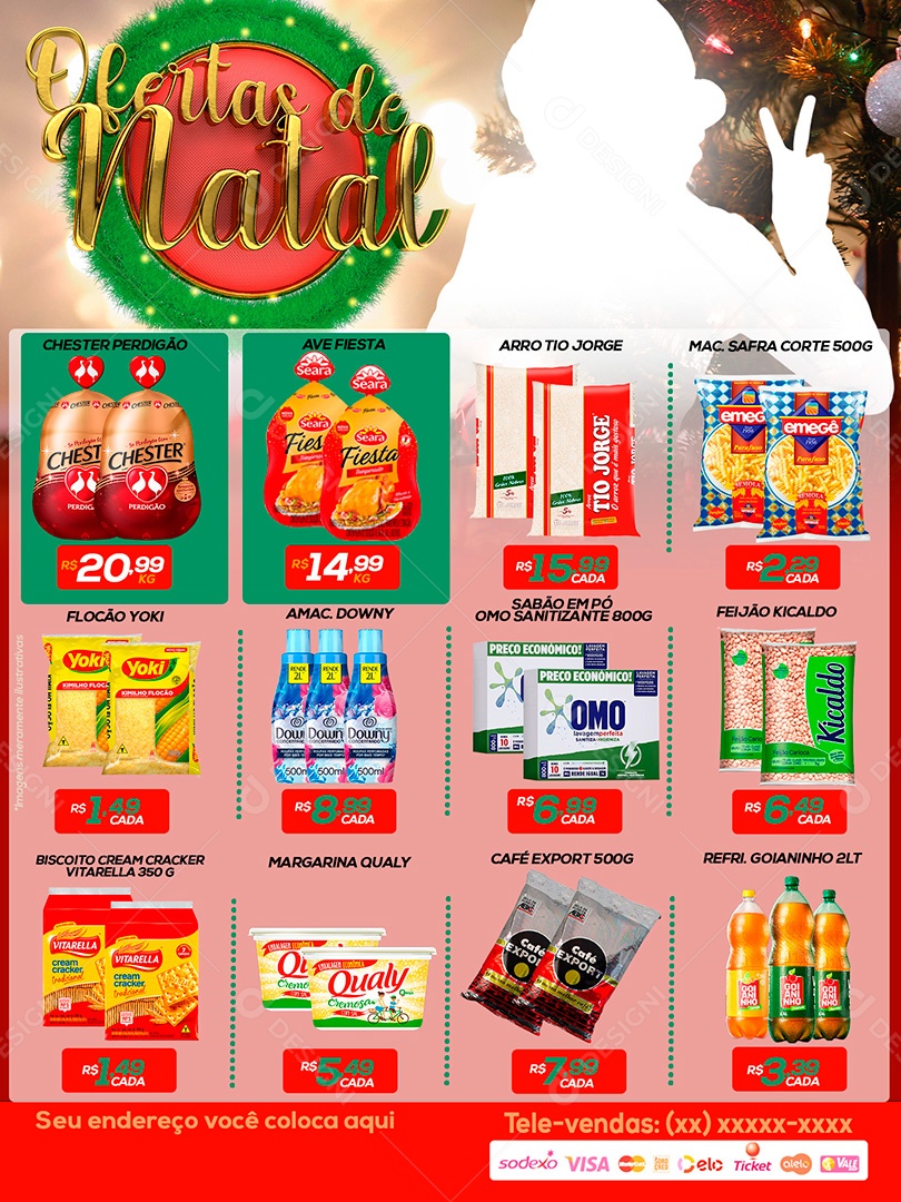 Post Ofertas de Mercado Social Media PSD Editável