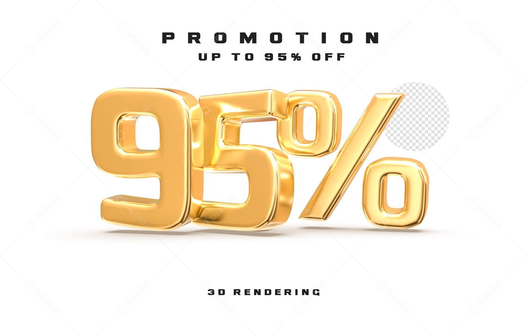 Elemento 3D 95% PSD Para Composição