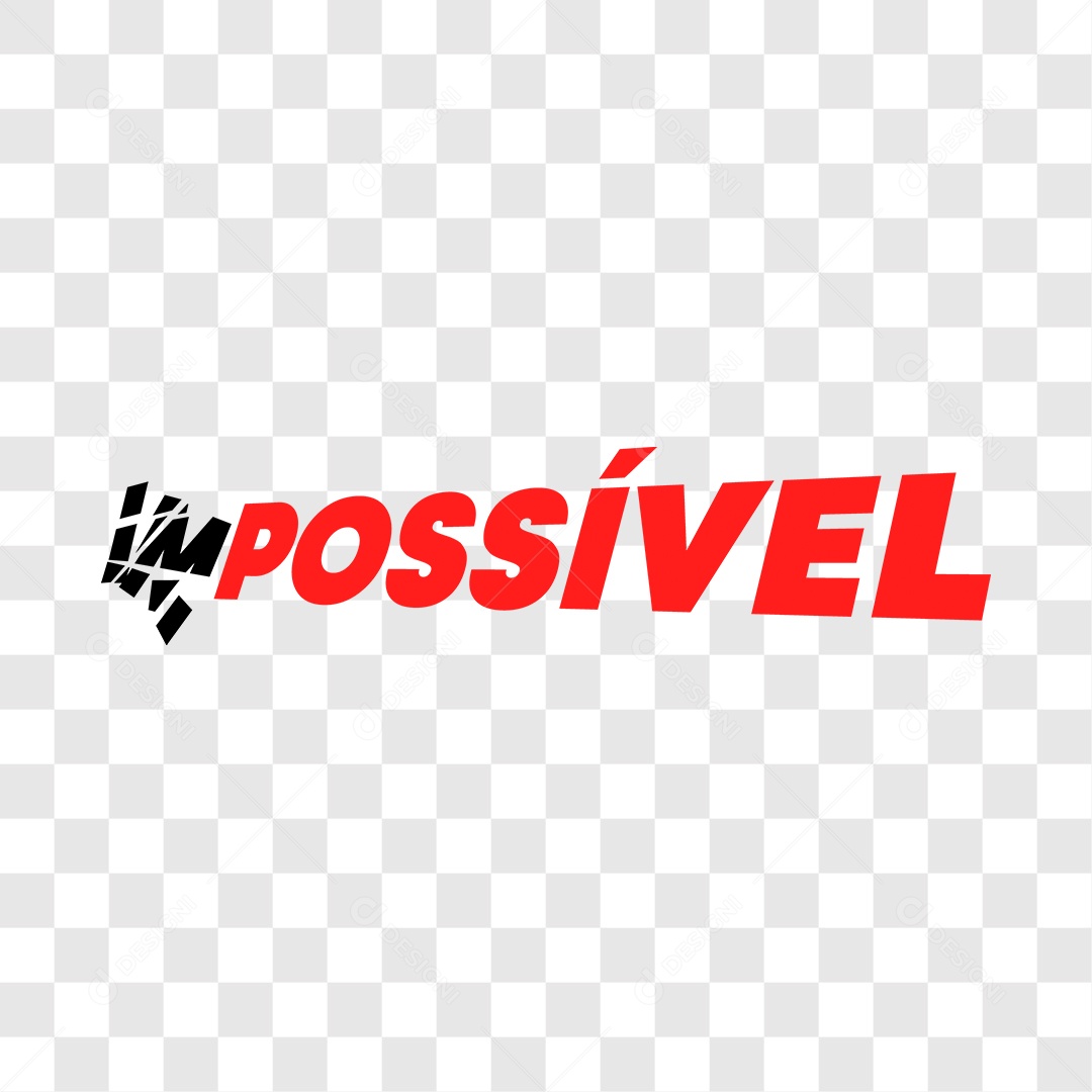 Lettering Academia Impossível EPS + PNG