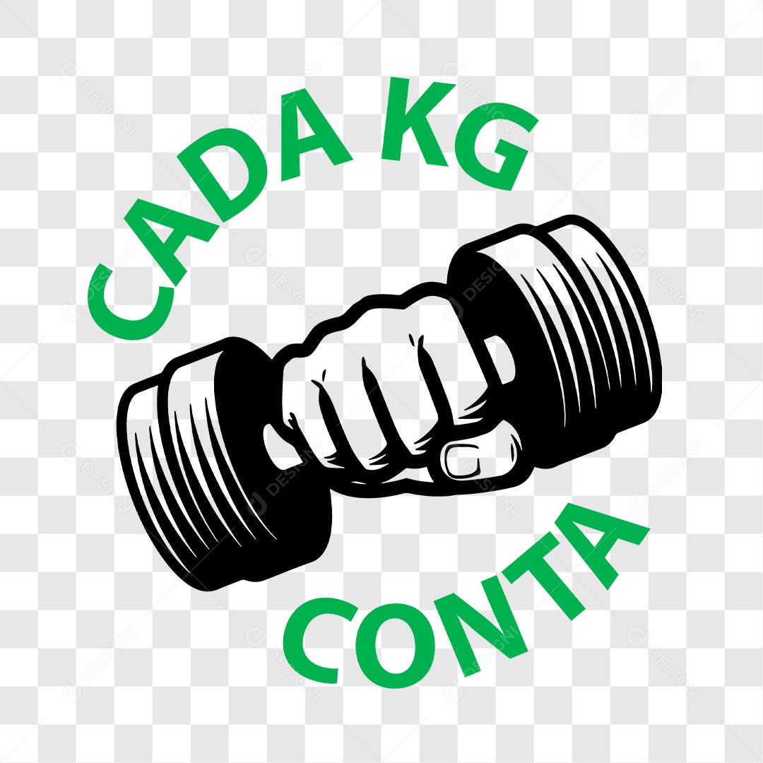 Lettering Academia Cada KG Conta EPS + PNG