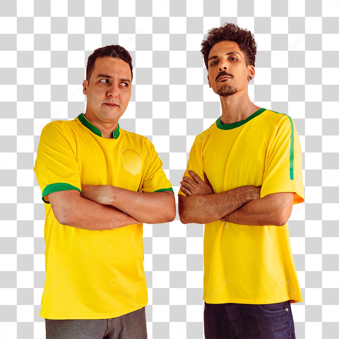 Torcedores de Futebol Torcendo Pelo Seu Time Brasil PNG Transparente