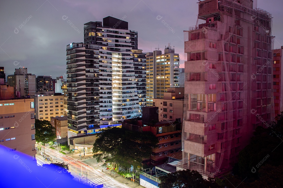 Prédios no centro de São Paulo.