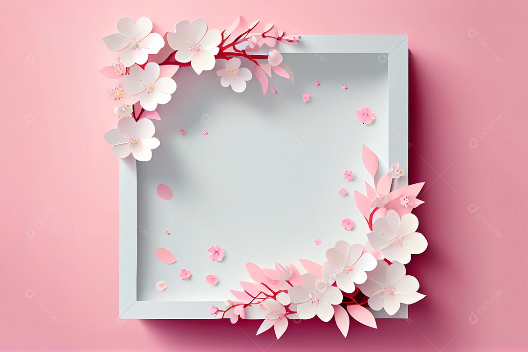 Flor de cerejeira primavera temporada arte gerada