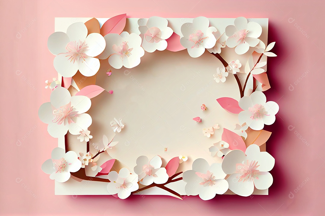 Flor de cerejeira primavera temporada arte gerada