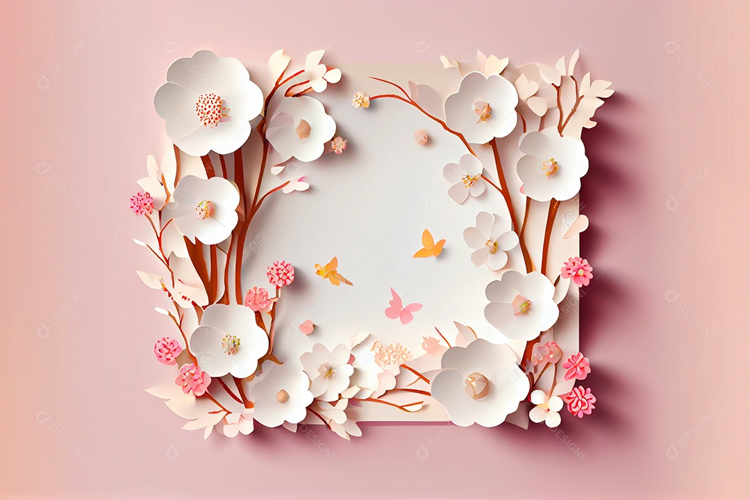 Flor de cerejeira primavera temporada arte gerada