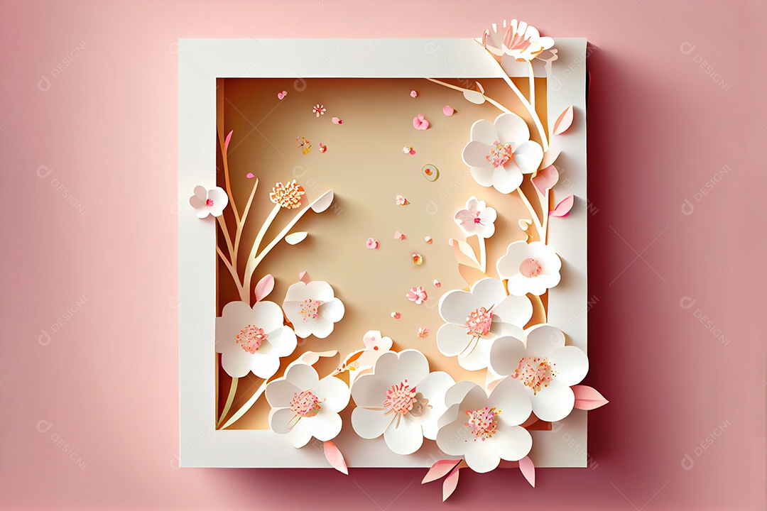 Flor de cerejeira primavera temporada arte gerada