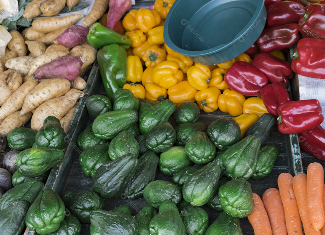 Tradicional Feira Livre Brasileira.