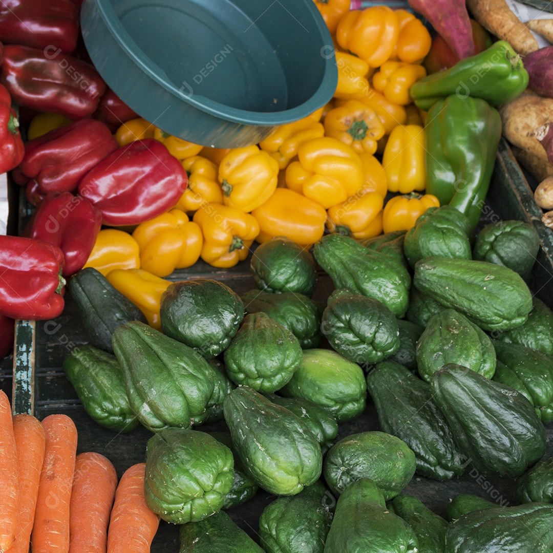 Tradicional Feira Livre Brasileira.