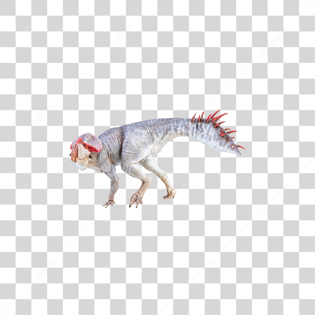 Objeto 3D Dinossauro Pré-histórico Para Composição PNG Transparente