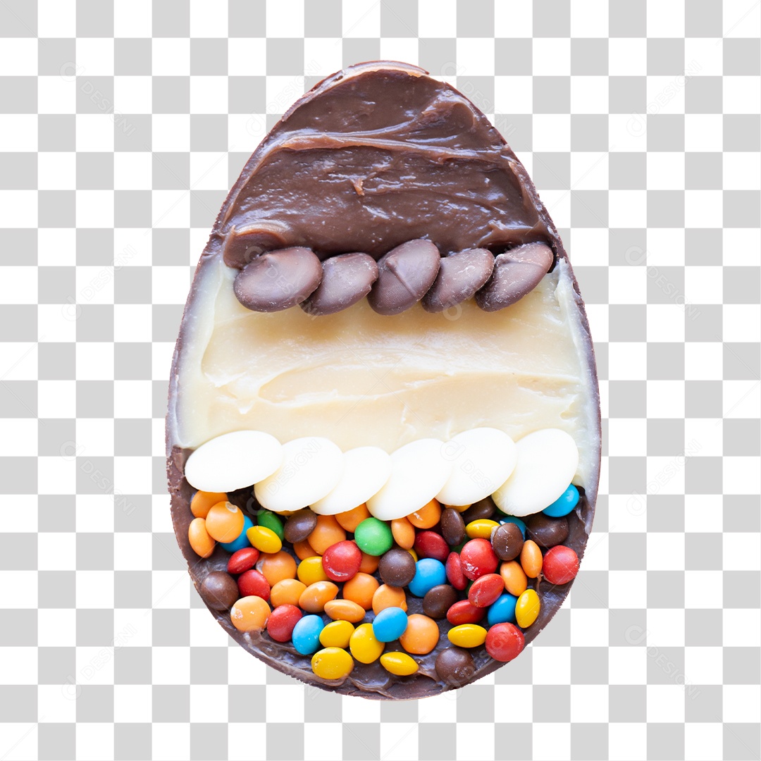 3D Element For Easter Egg Composition Transparent PNG