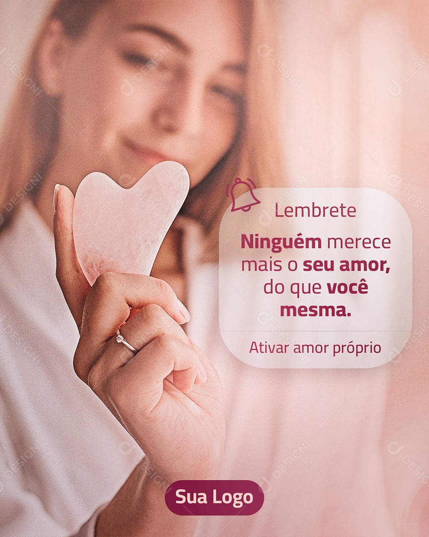 Post Estética Lembrete Social Media PSD Editável