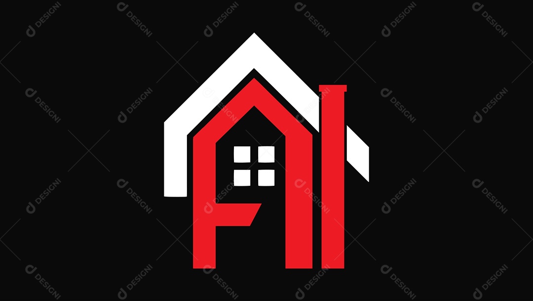 Letras AI Monograma Logotipo