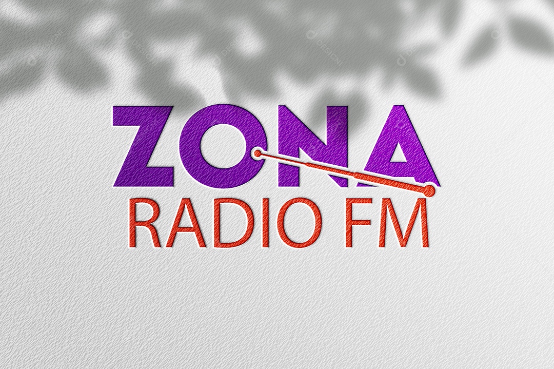 Logotipo Empresarial Zona Radio FM AI + EPS Editável