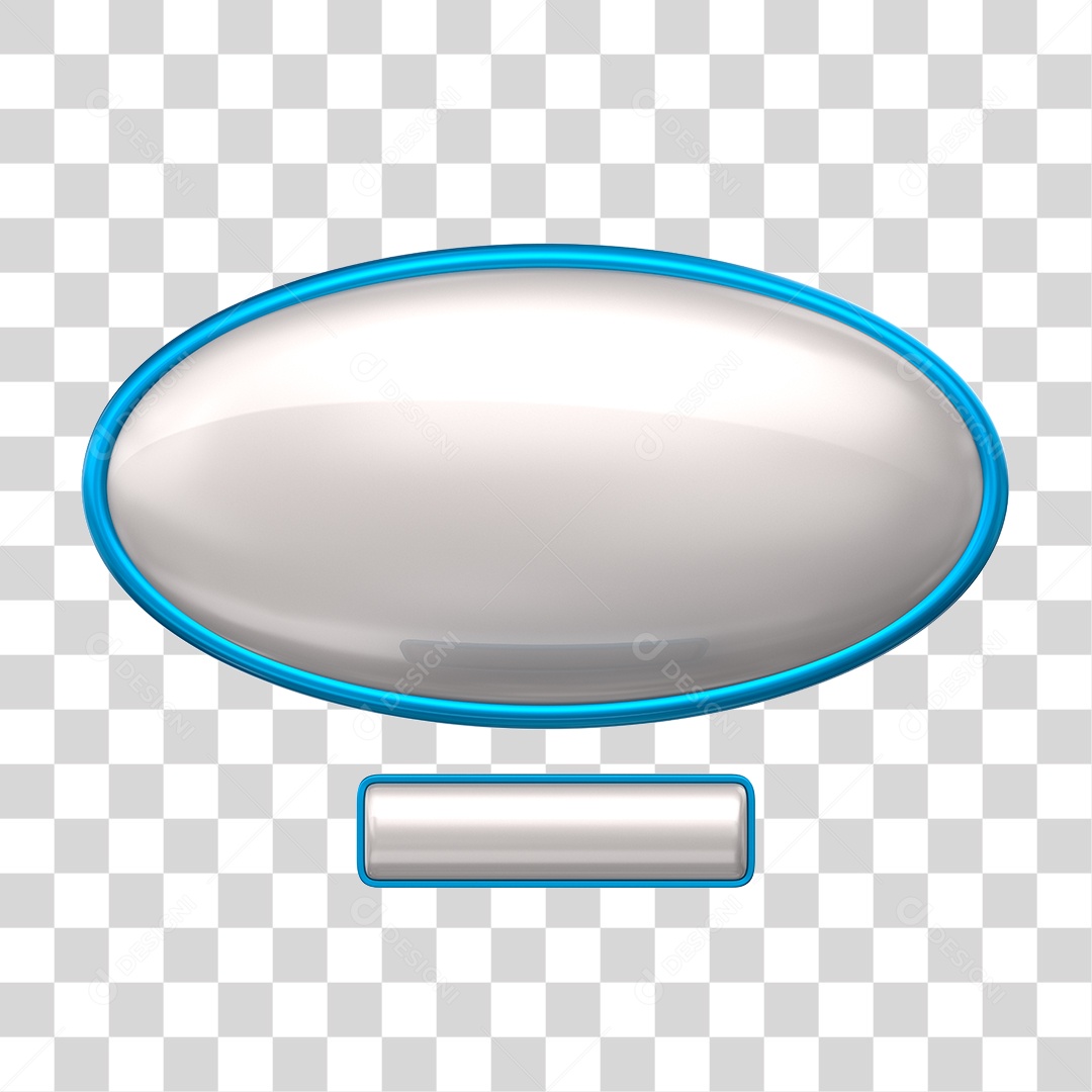 Elemento 3D Placa Para Composição de Texto PNG Transparente