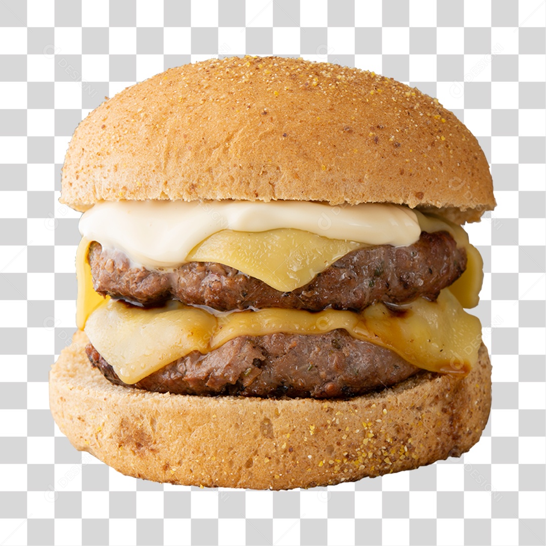 Hambúrguer delicioso PNG Transparente