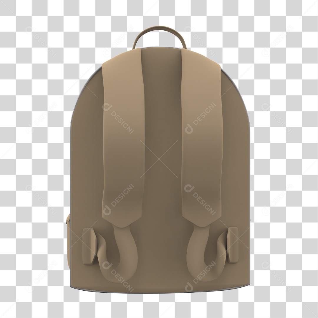 Elemento 3D Para Composição Mochila Escolar PNG Transparente