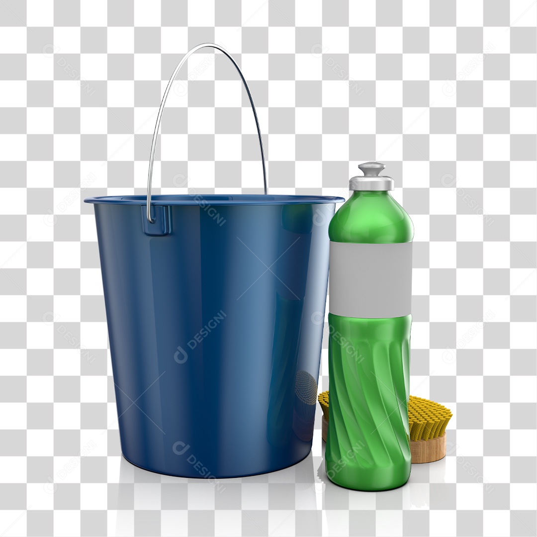 Elementos 3D Para Composição Produtos de Limpeza PNG Transparente