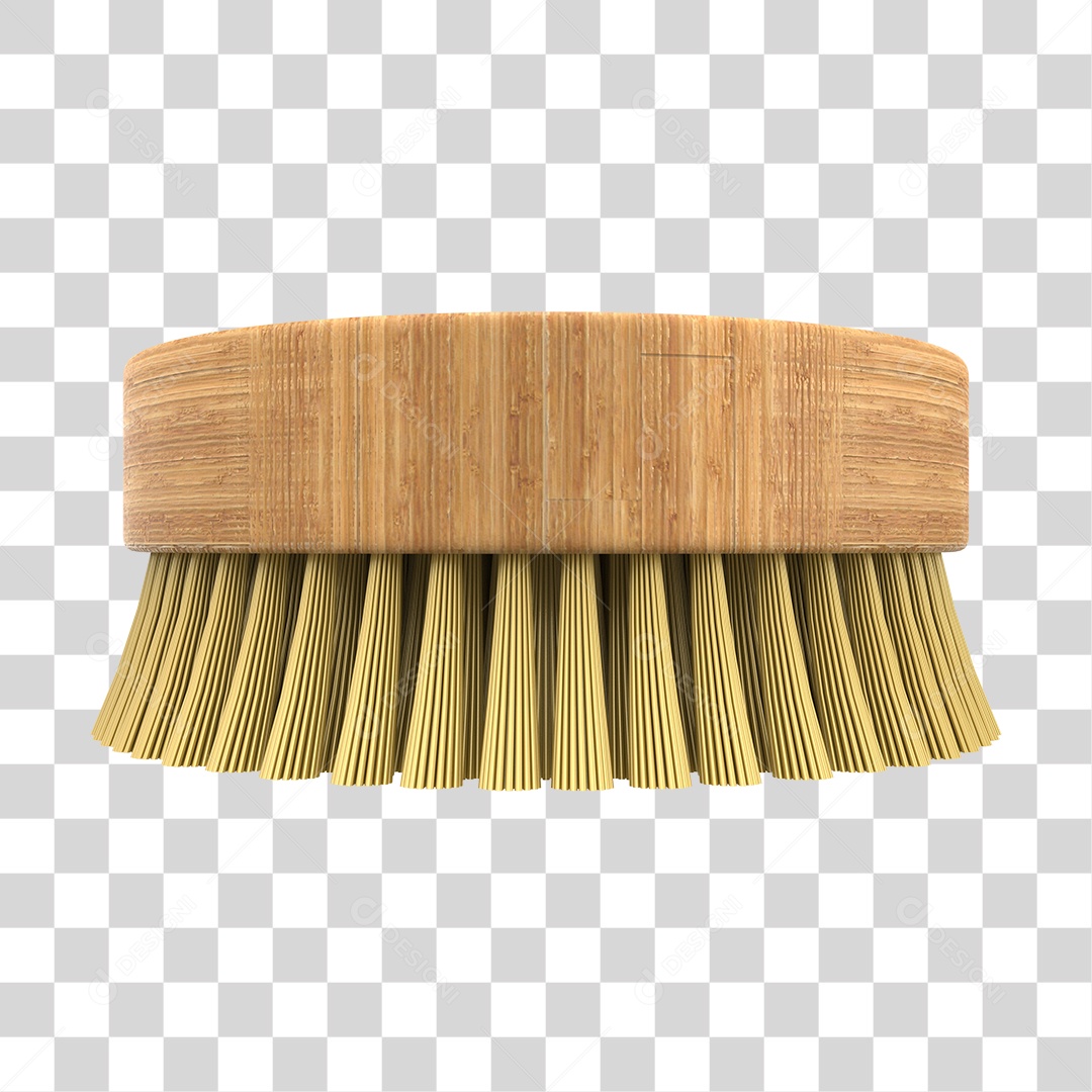 Elemento 3D Para Composição Escova de Lavar Roupas PNG Transparente