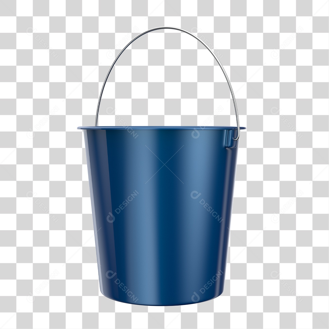 Elemento 3D Para Composição Balde PNG Transparente