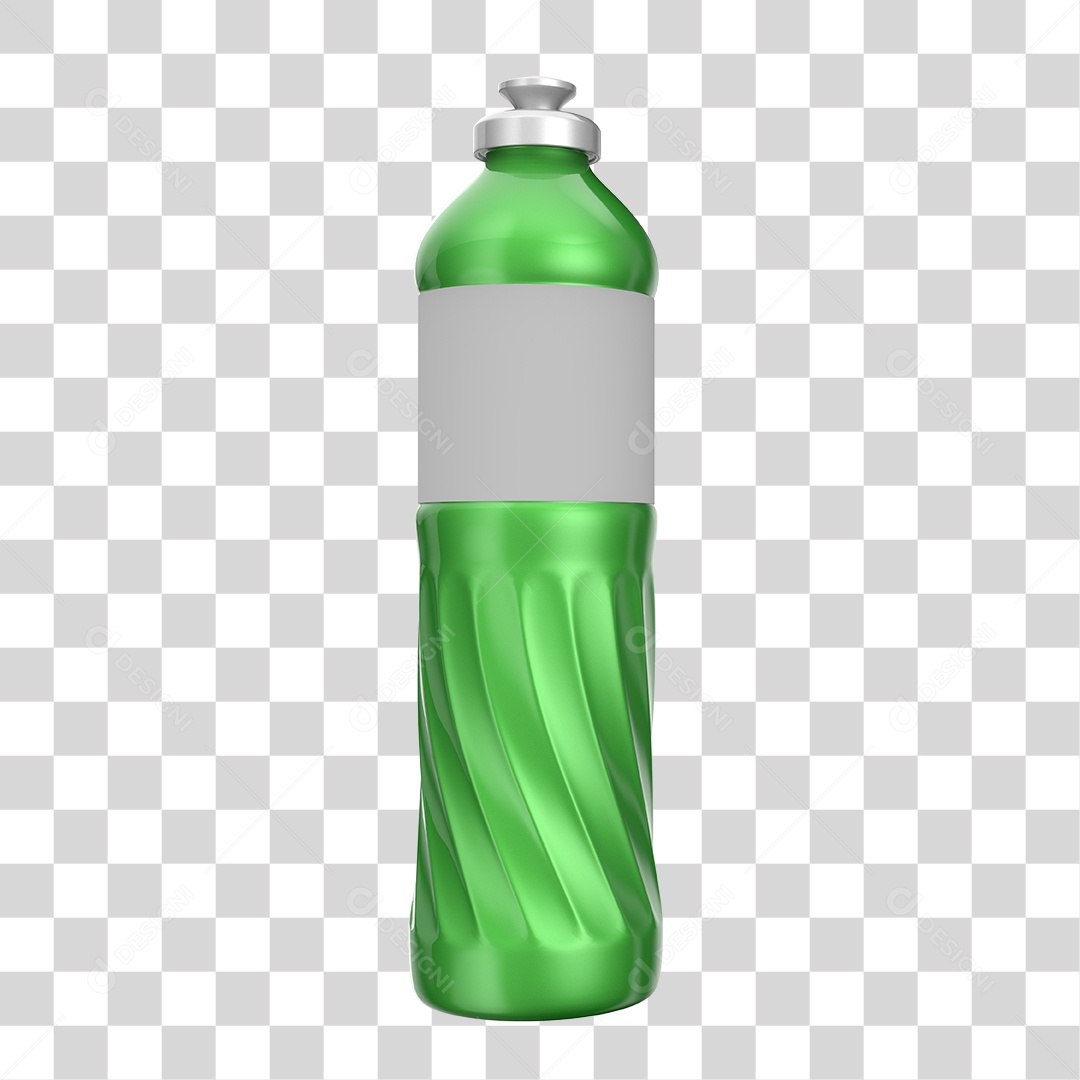 Elemento 3D Para Composição Detergente PNG Transparente