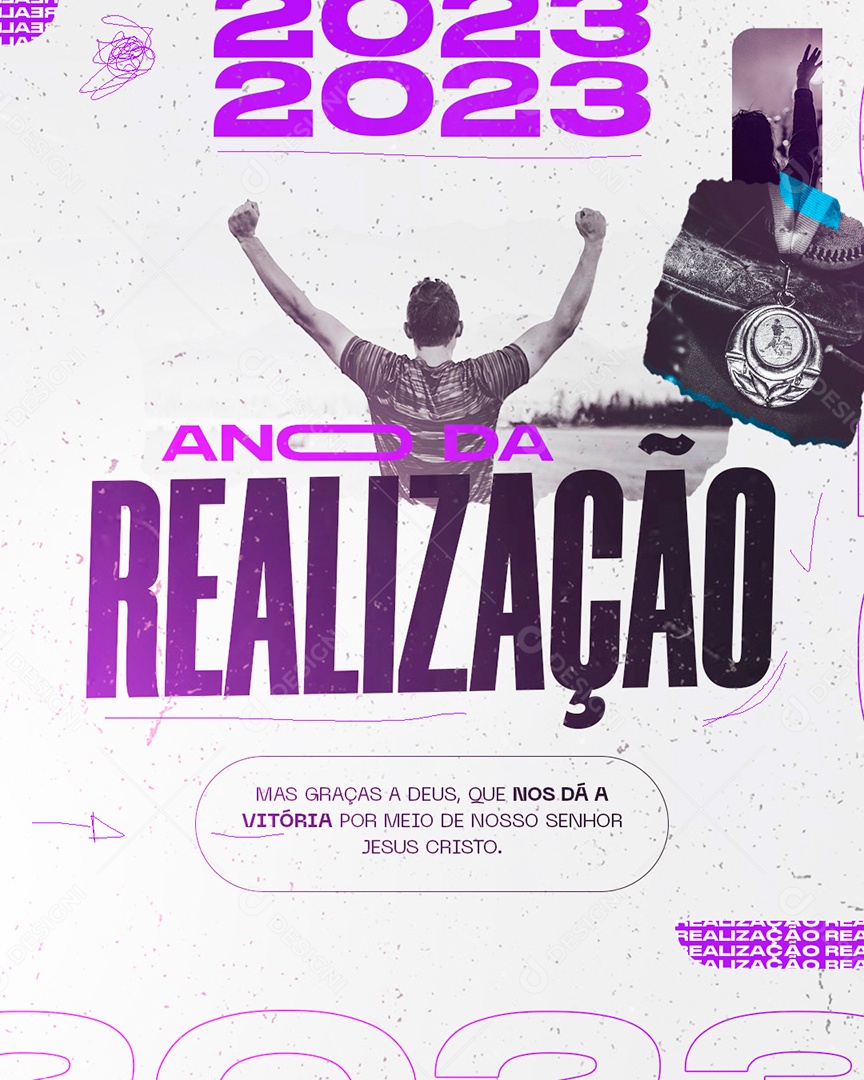 Post Igreja Ano da Realização 2023 Social Media PSD Editável