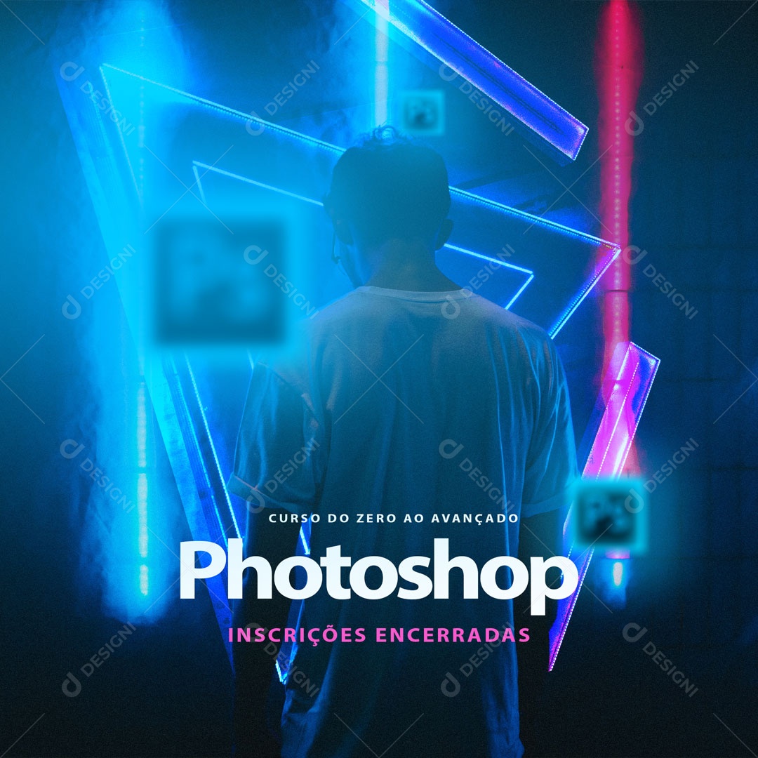 Curso do Zero Ao Avançado Photoshop Infoproduto Social Media PSD Editável