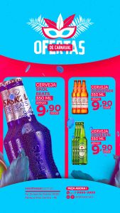 Story Encarte Ofertas de Carnaval Cervejaria Social Media PSD Editável