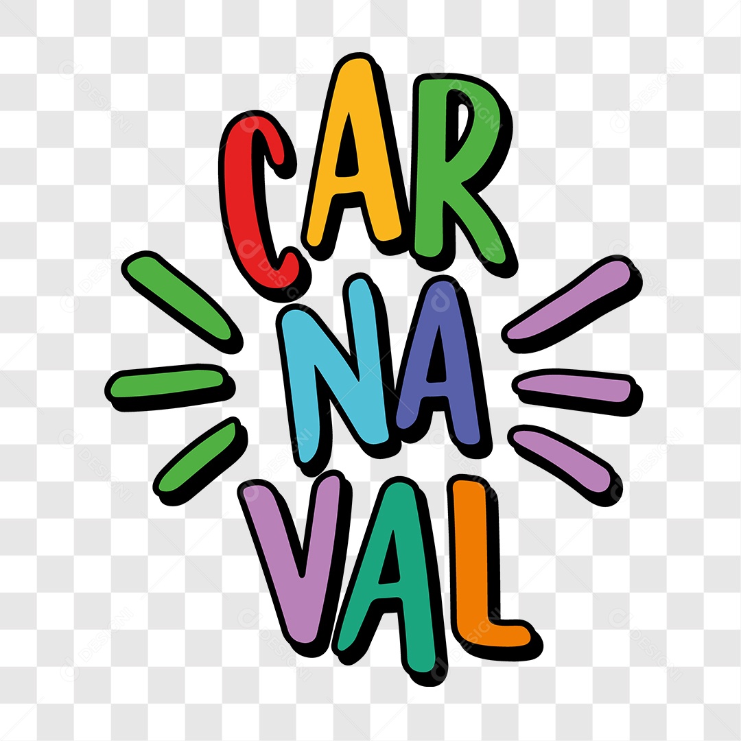 Lettering Carnaval EPS + PNG