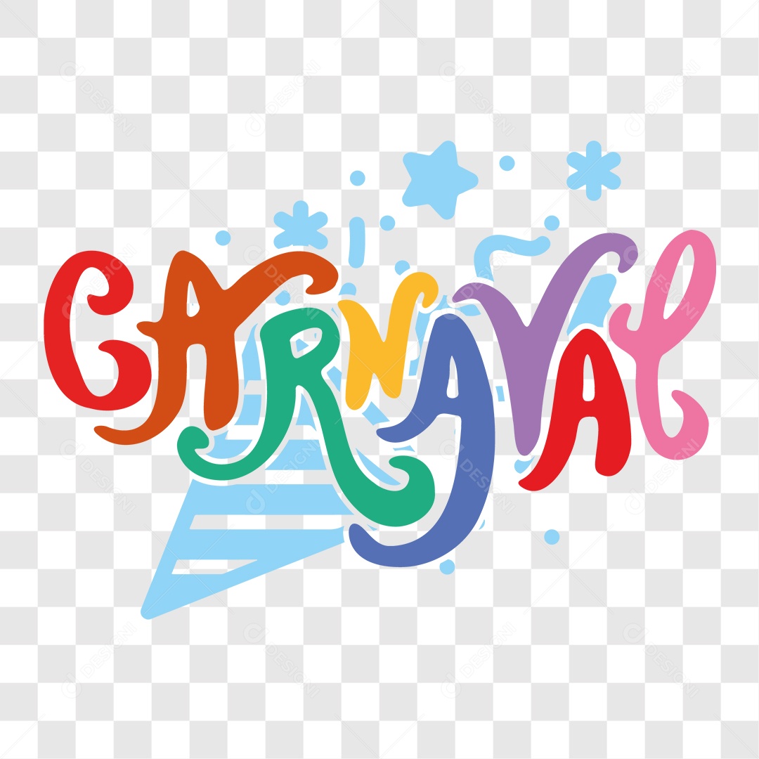Lettering Carnaval EPS + PNG