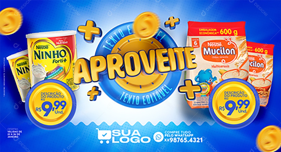 Banner Aproveite Venha Conferir Social Media PSD Editável