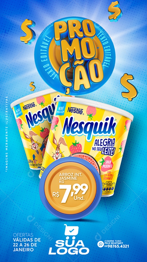 Story Promoção Venha Conferir Social Media PSD Editável