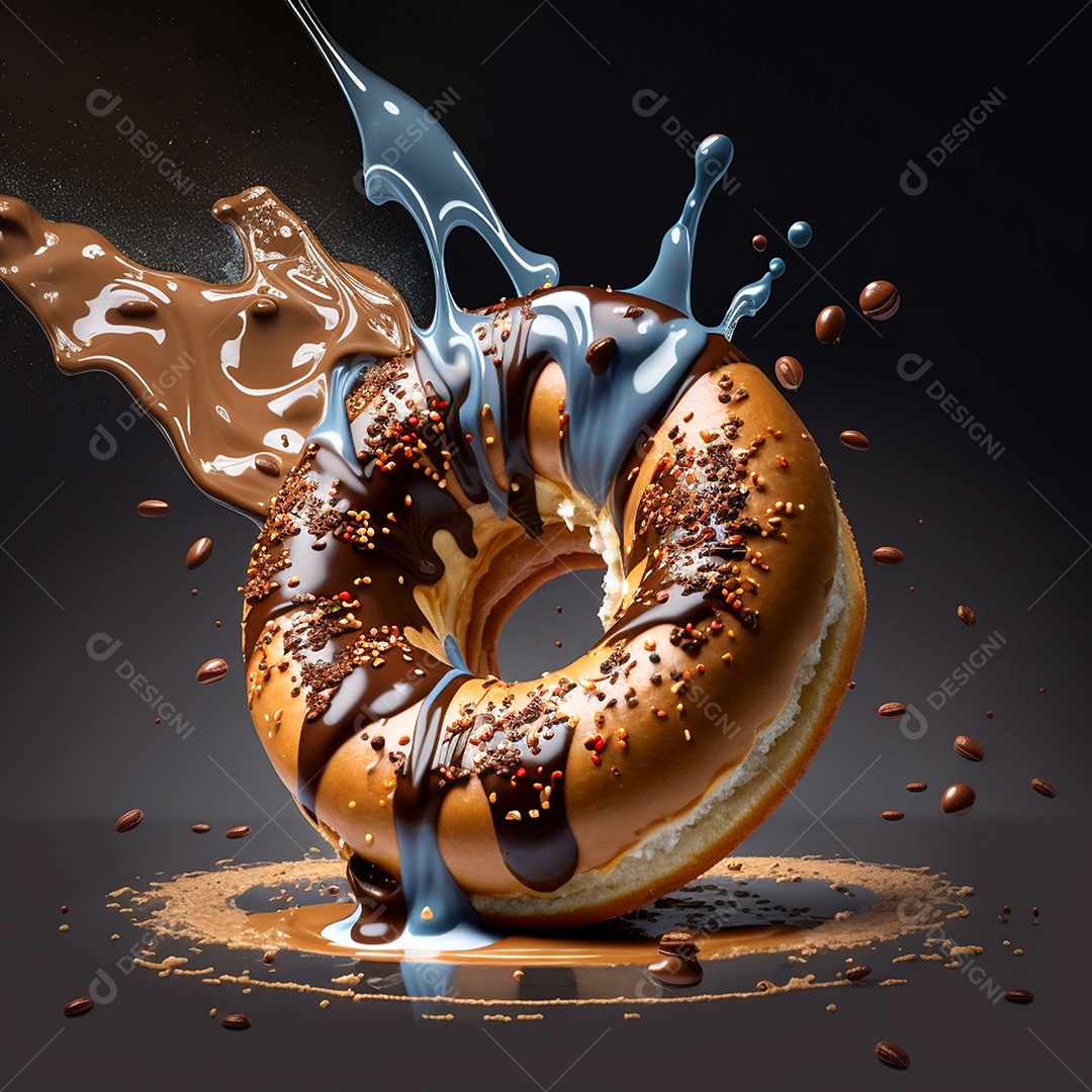 Delicioso e saboroso donuts