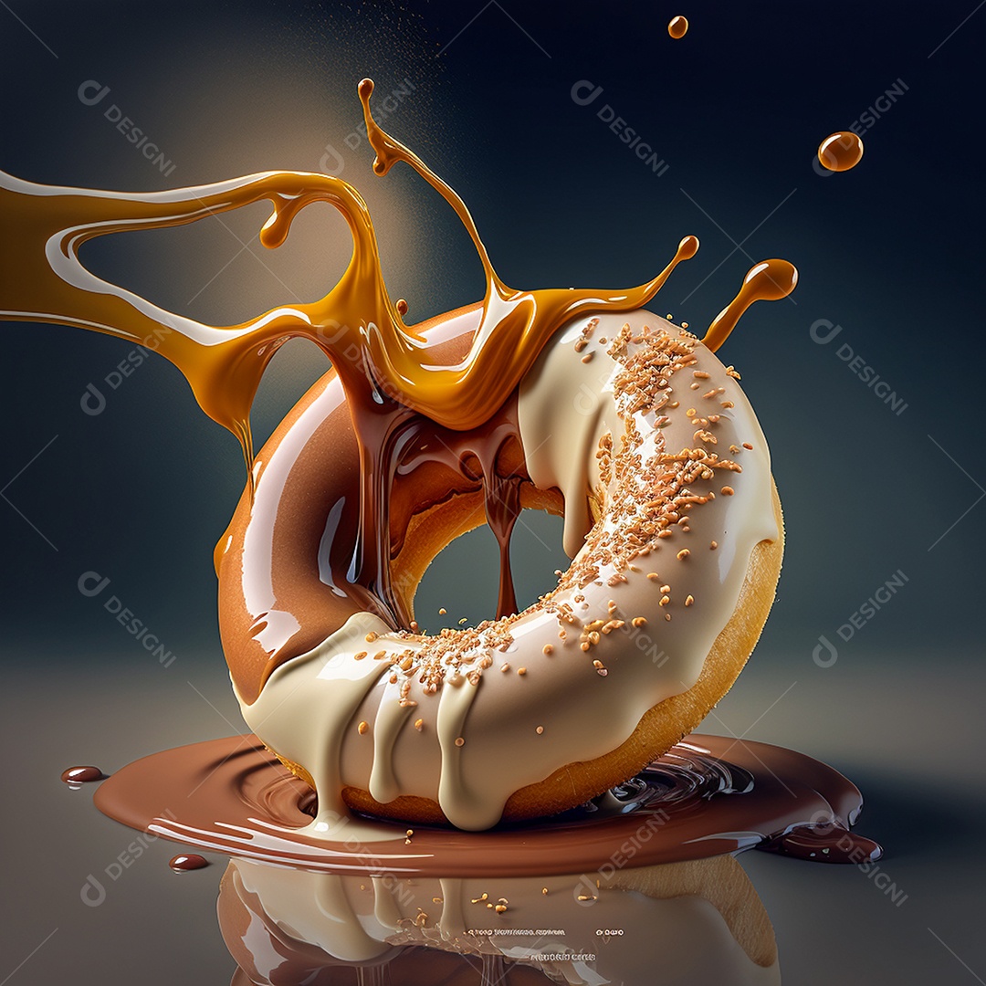 Delicioso e saboroso donuts