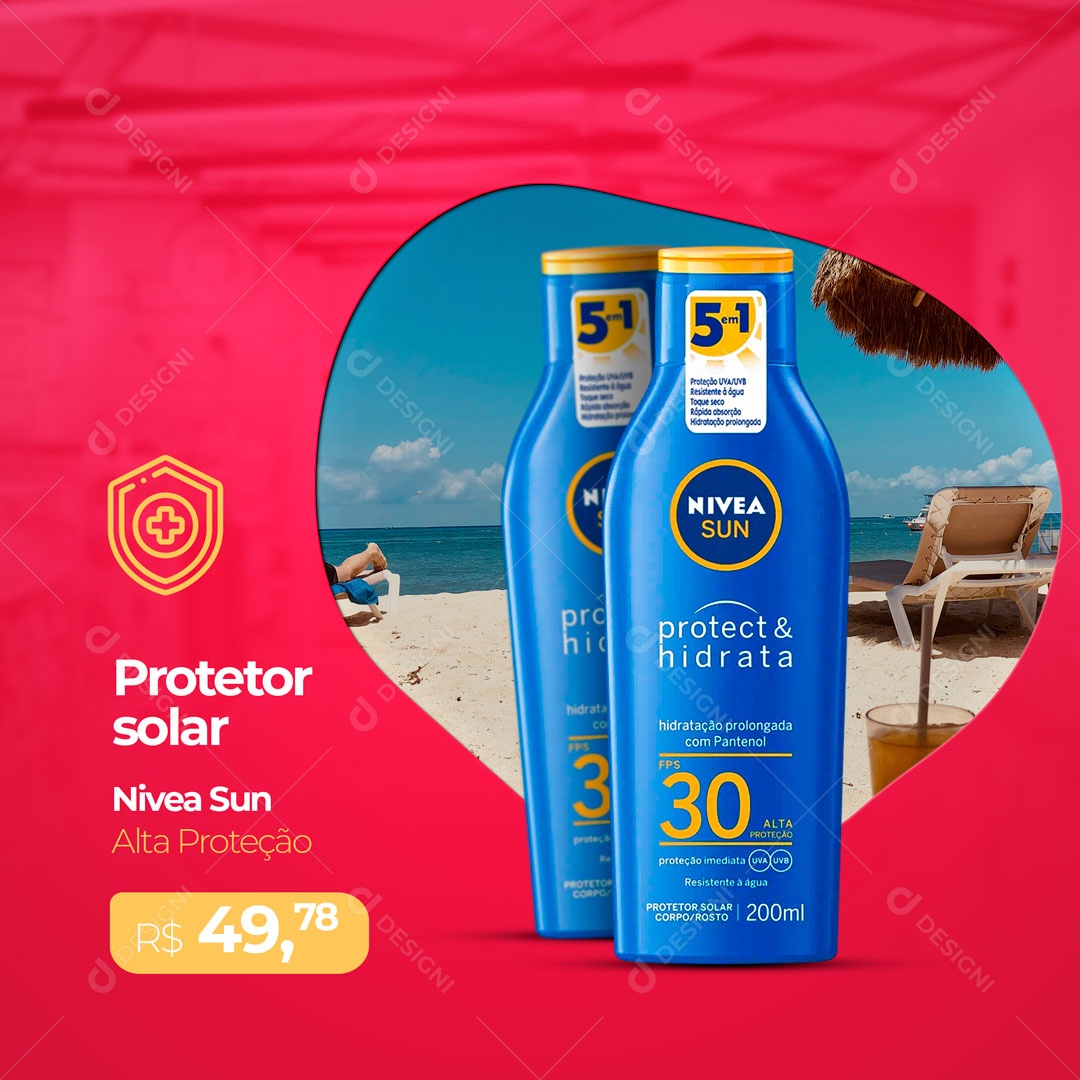 Protetor Solar Farmácia Social Media PSD Editável