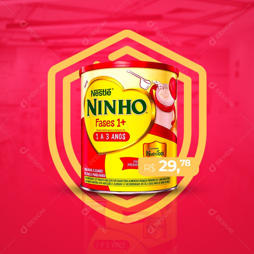 Ninho Fase 1+ Farmácia Social Media PSD Editável