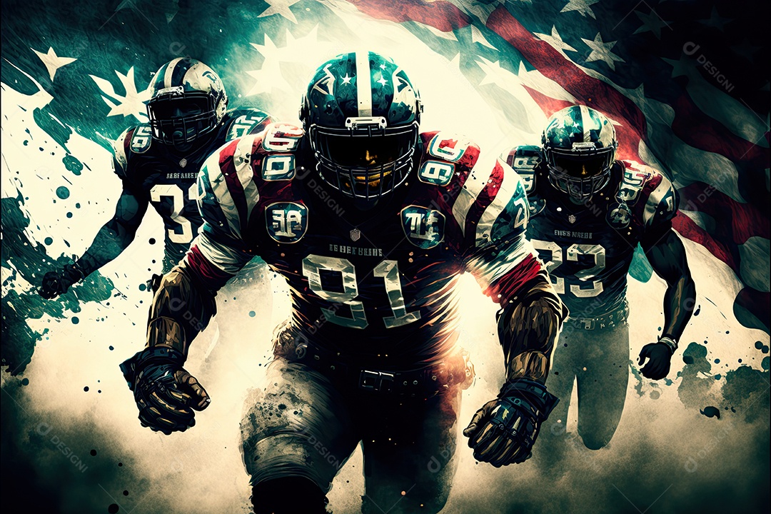 ilustração sobre futebol