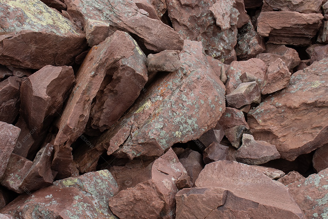 Textura natural de pedras grandes e quebradas