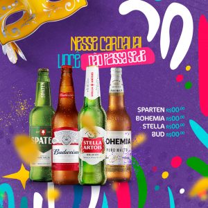 Nesse Carnaval Você Não Passa Sede Social Media PSD Editável