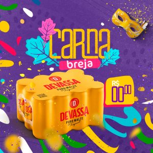 Carna Breja Cerveja Devassa Social Media PSD Editável