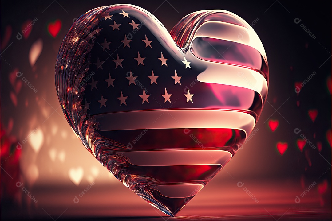 Fundo com ilustração de papel de parede para dia dos namorados