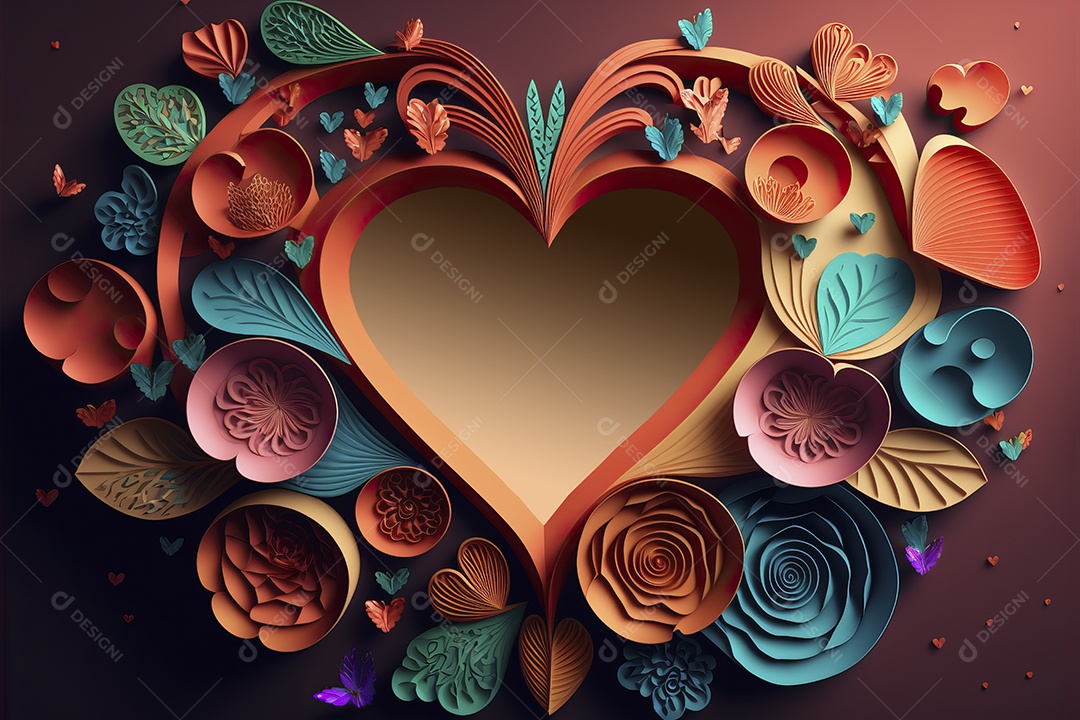 Fundo de banner para venda com ilustração de dia dos namorados