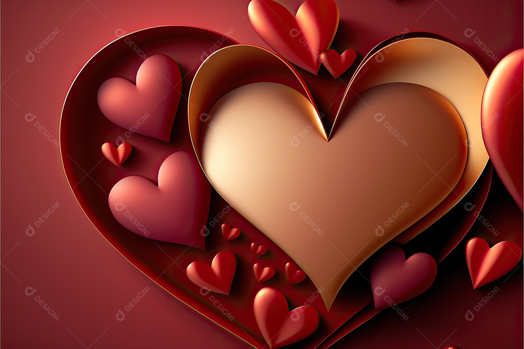 Fundo de banner para venda com ilustração de dia dos namorados